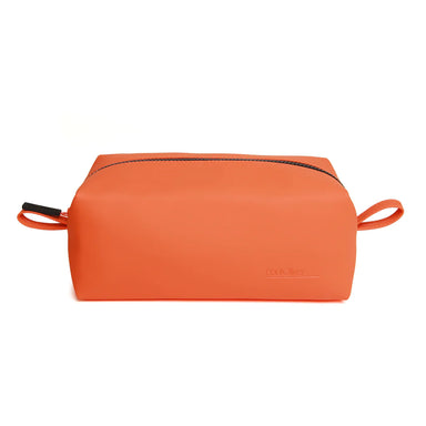 Paul Oliver Mens Luxury Soft Touch Zip Washbag Orange