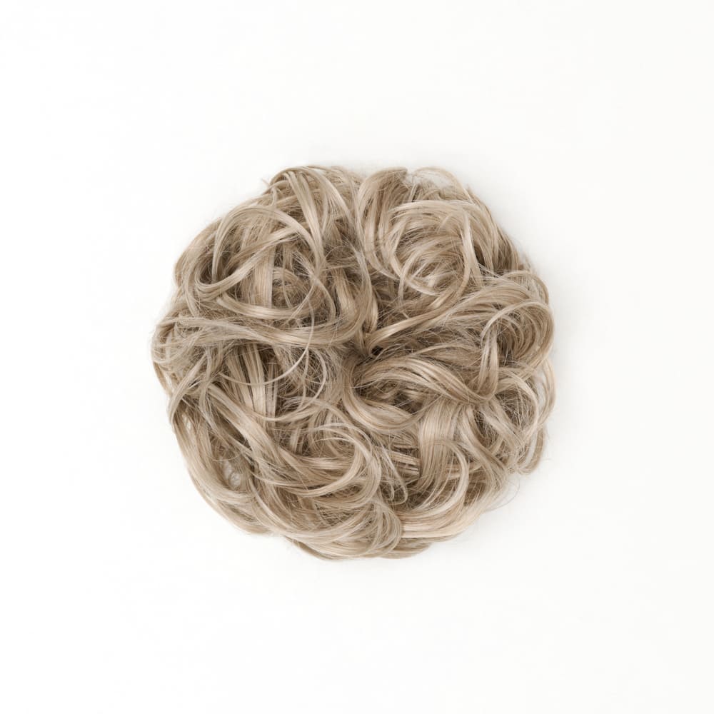 Stranded Heat Resistant Curly Messy Bun Scrunchie