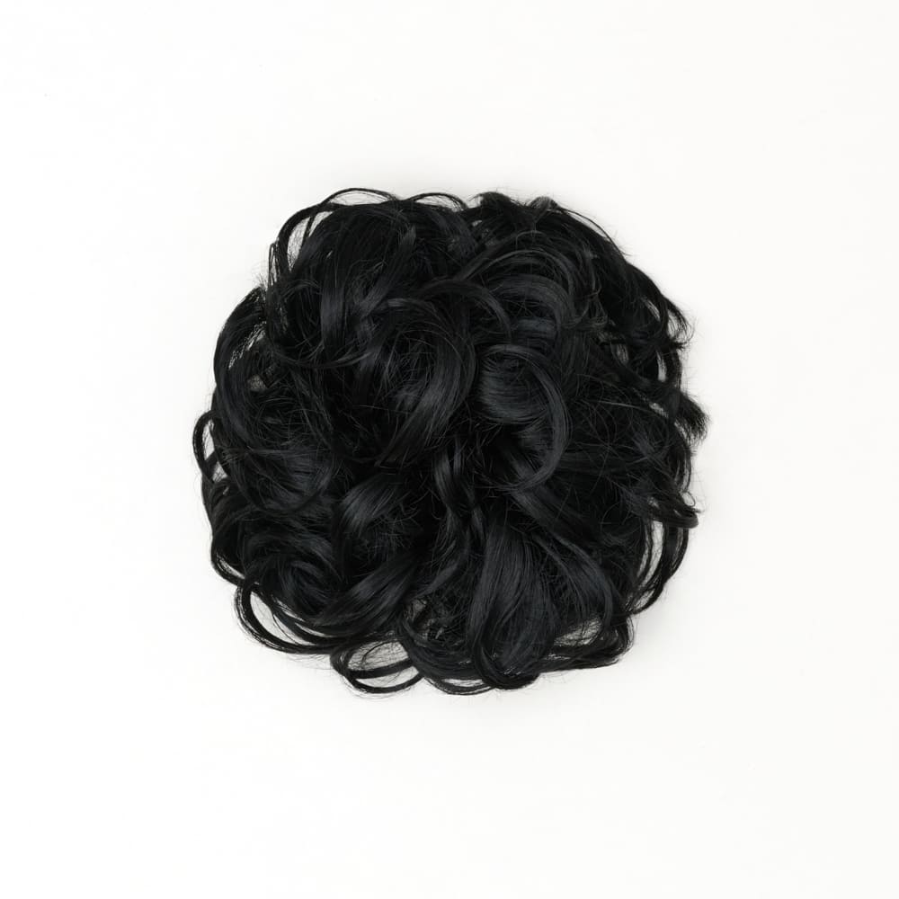 Stranded Heat Resistant Curly Messy Bun Scrunchie