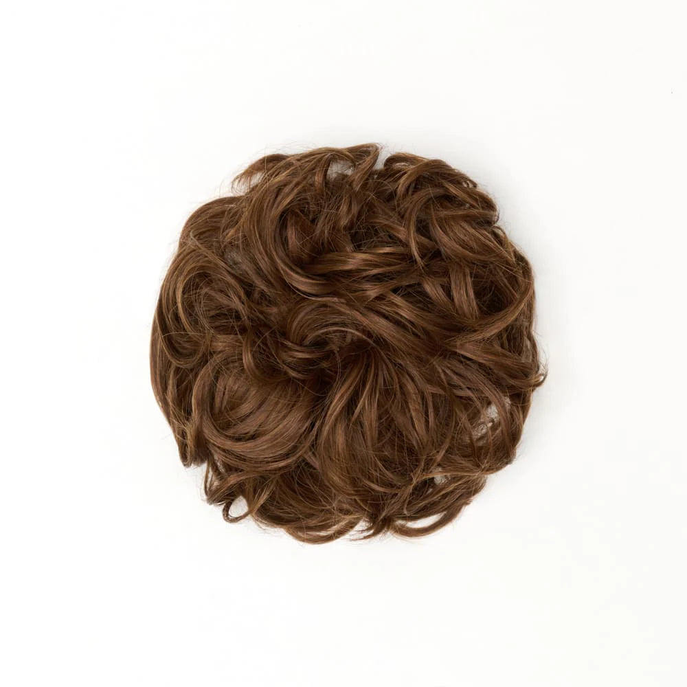 Stranded Heat Resistant Curly Messy Bun Scrunchie