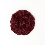 Stranded Heat Resistant Curly Messy Bun Scrunchie