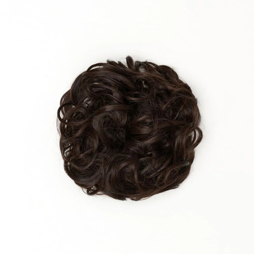 Stranded Heat Resistant Curly Messy Bun Scrunchie