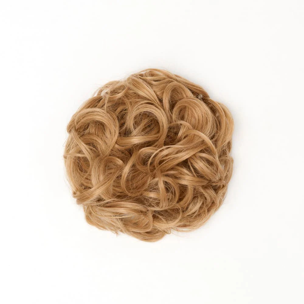 Stranded Heat Resistant Curly Messy Bun Scrunchie