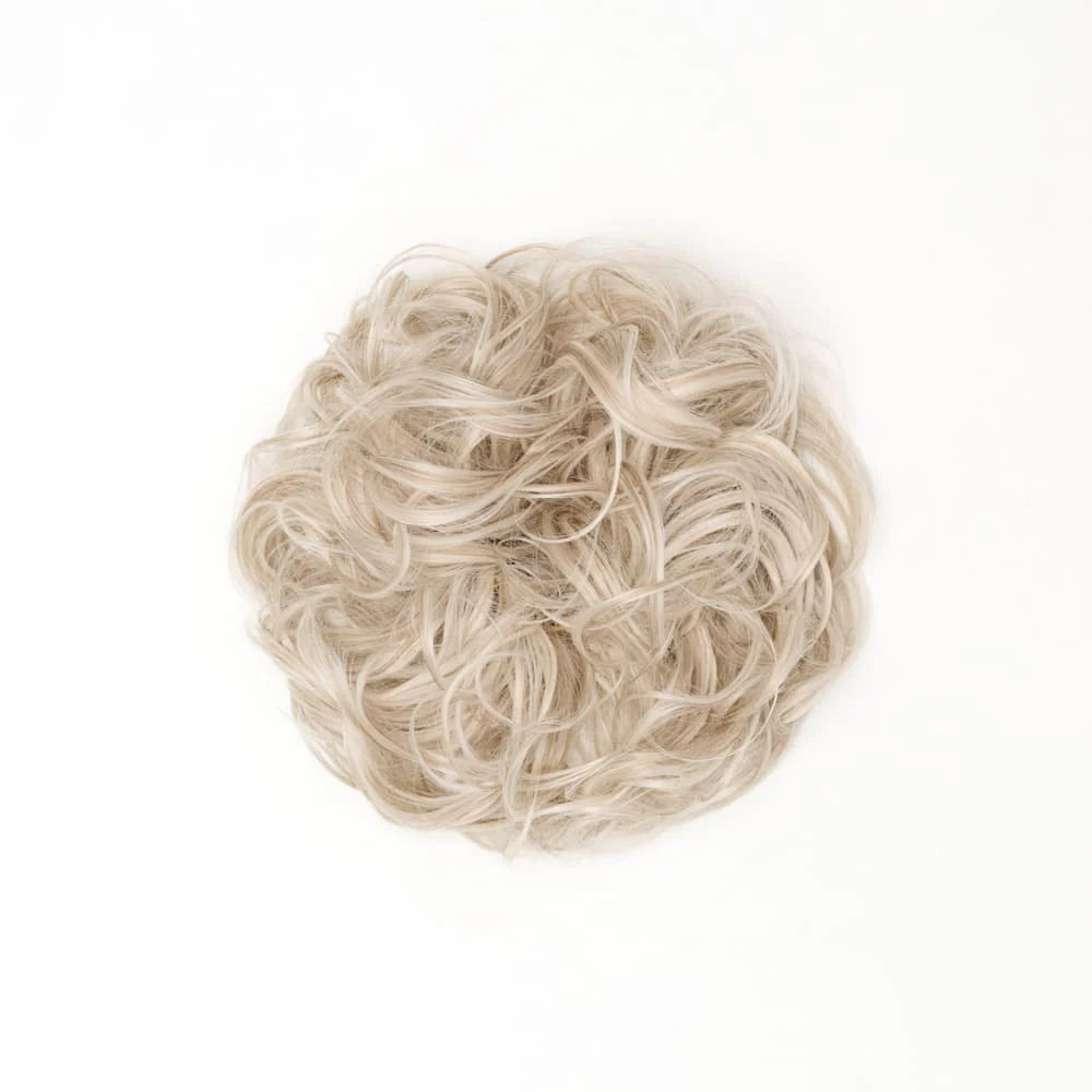 Stranded Heat Resistant Curly Messy Bun Scrunchie