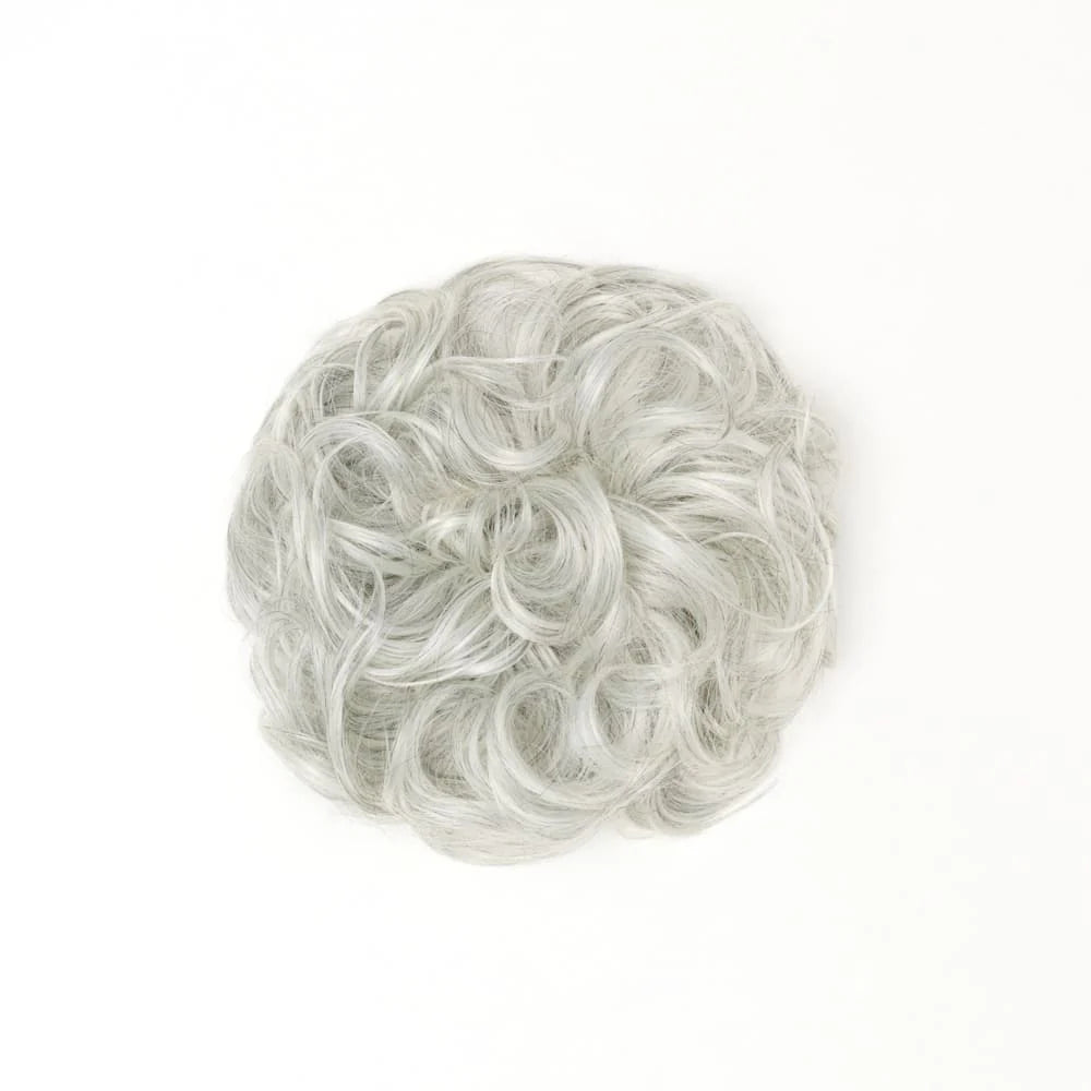 Stranded Heat Resistant Curly Messy Bun Scrunchie