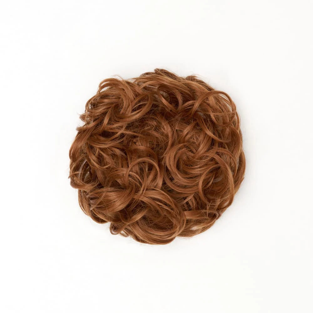 Stranded Heat Resistant Curly Messy Bun Scrunchie