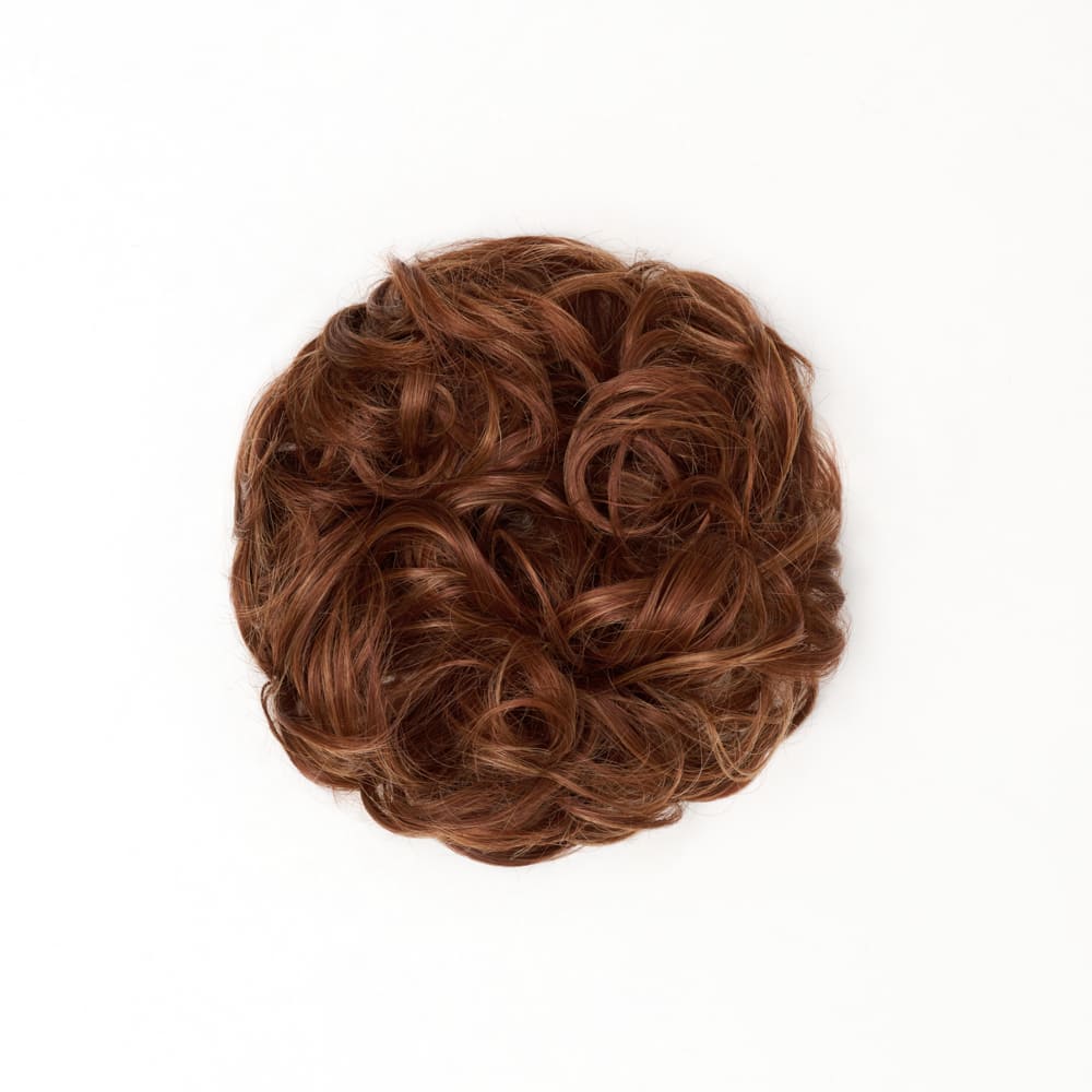 Stranded Heat Resistant Curly Messy Bun Scrunchie