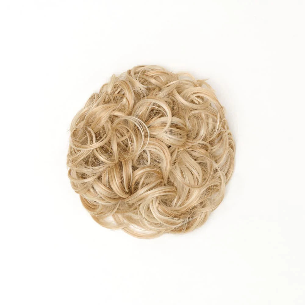 Stranded Heat Resistant Curly Messy Bun Scrunchie