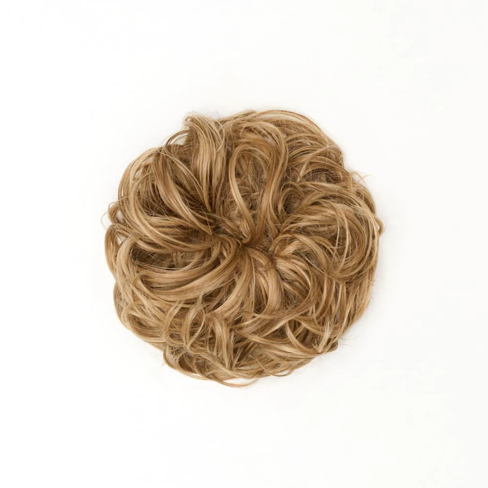 Stranded Heat Resistant Curly Messy Bun Scrunchie