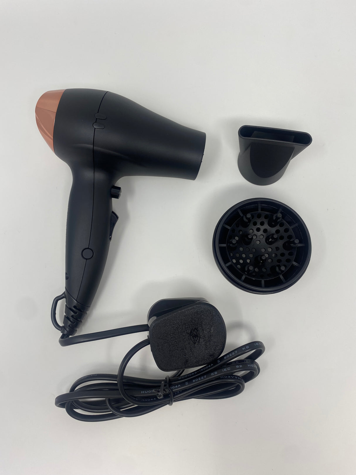 Lim Hair WR 3.0 Black Rose Gold Travel Hair Dryer & Brush Set