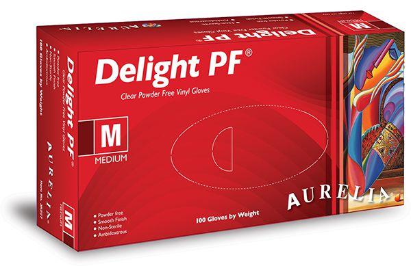 Aurelia Delight Powder Free Vinyl Gloves 100pk - Franklins