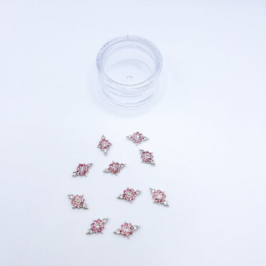 Baby Pink Crystal Design 3D Nail Art Jewels (10pc) - Franklins