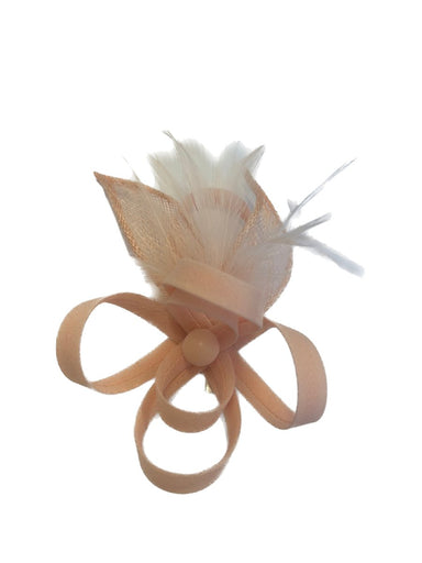 Baby Pink Feather Looped Hair Clip - Franklins