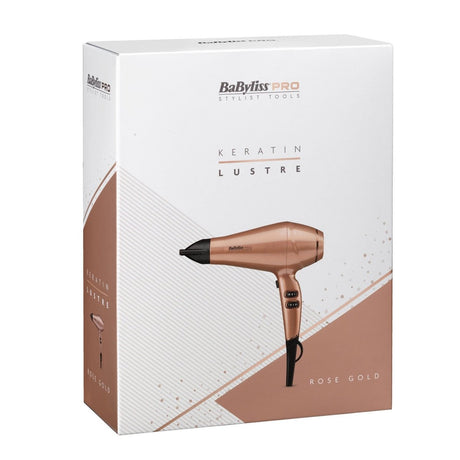 BaByliss Pro Keratin Lustre Hairdryer Rose Gold - Franklins