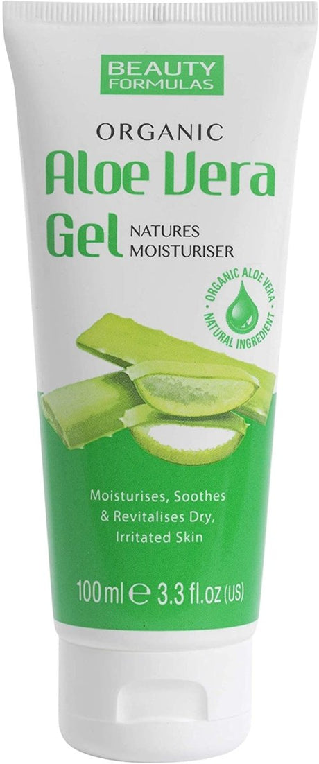 Beauty Formulas Organic Aloe Vera Gel 100ml - Franklins