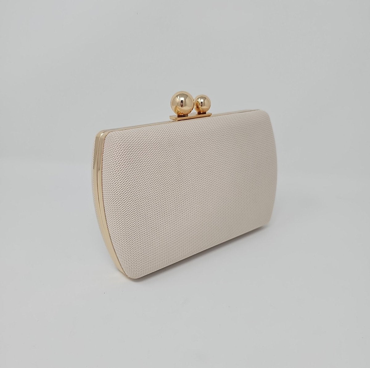 Beige Box Clutch Bag - Franklins