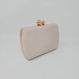 Beige Box Clutch Bag - Franklins