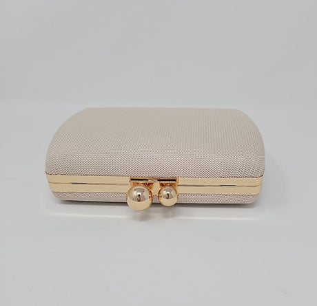 Beige Box Clutch Bag - Franklins