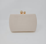 Beige Box Clutch Bag - Franklins