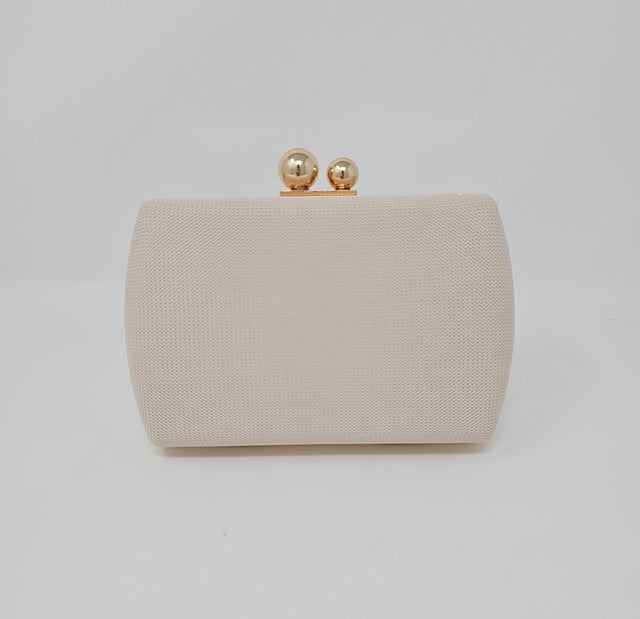 Beige Box Clutch Bag - Franklins