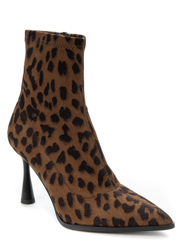 Betsy Animal Print High Heel Sock Boots - Franklins