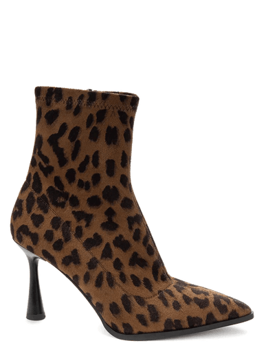 Betsy Animal Print High Heel Sock Boots - Franklins