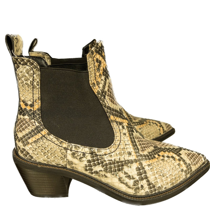 Betsy Croc Skin Ankle Boots - Franklins