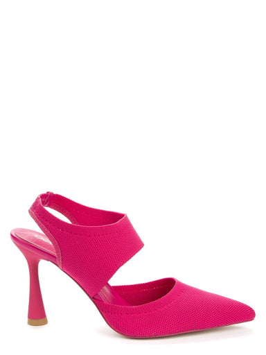 Betsy Hot Pink High Heel Knit Shoes - Franklins