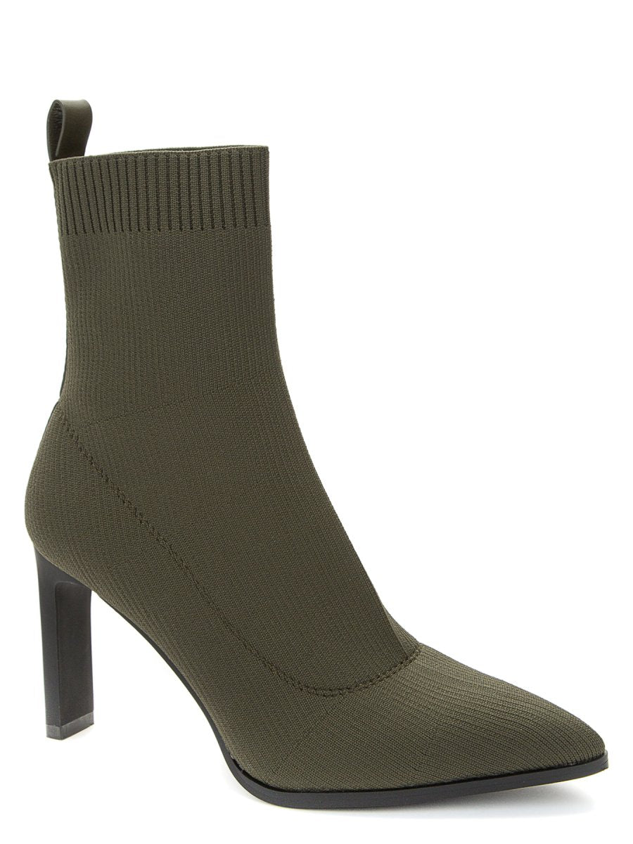 Betsy Khaki Green Sock Boot - Franklins