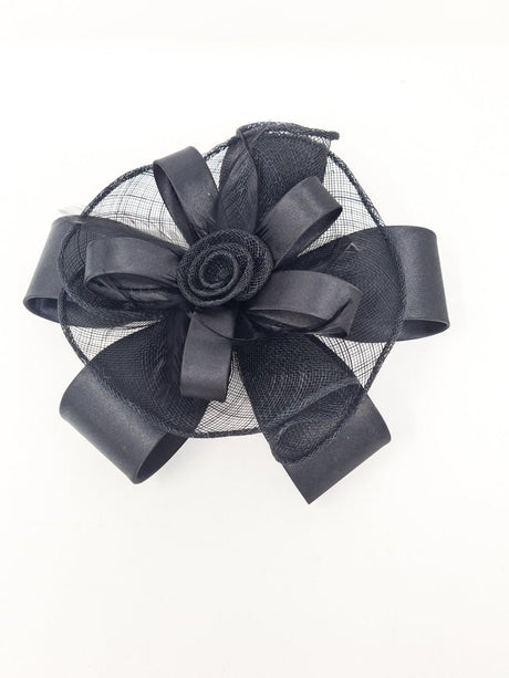 Black Flower style Fascinator - Franklins