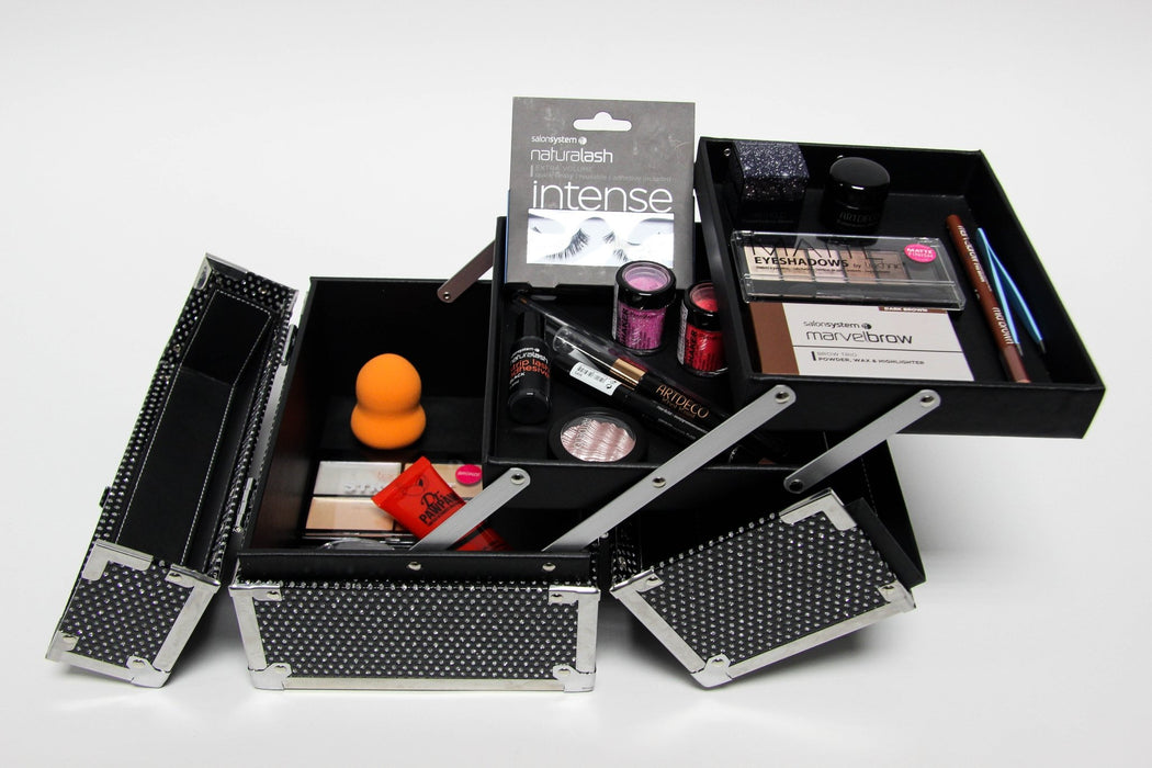 Black Glitter Cosmetics Beauty Case - Franklins