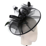 Black Looped Tulle Fascinator - Franklins