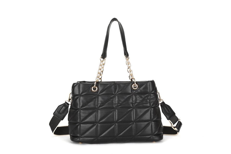 Black Quilted Handbag - Franklins