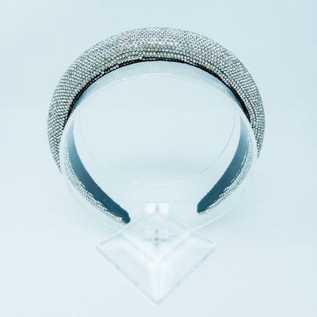 Black Silver Crystal Jewelled Hair Band - Franklins