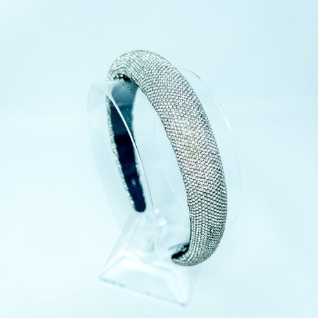 Black Silver Crystal Jewelled Hair Band - Franklins