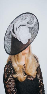 Black & White Disc Fascinator - Franklins