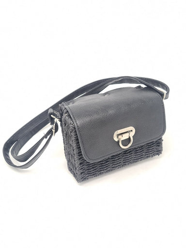 Black Wicker Mini Handbag - Franklins