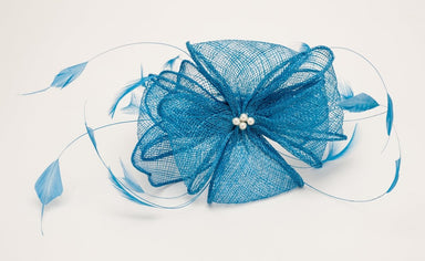 Blue Fascinator With Pearl Detail - Franklins
