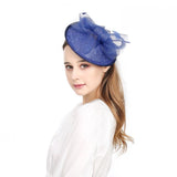 Blue Round Disc Hairband Fascinator - Franklins