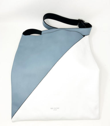 Blue & White Colour Block Shoulder Bag - Franklins
