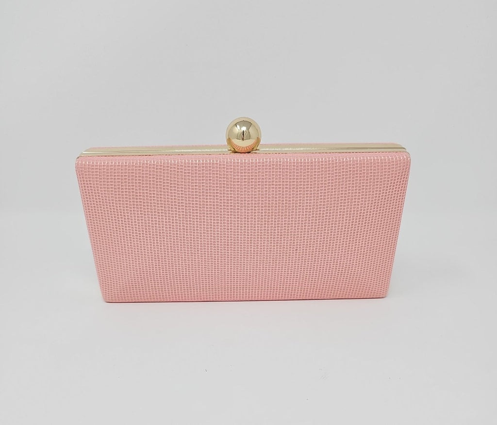 Pink box clutch discount bag