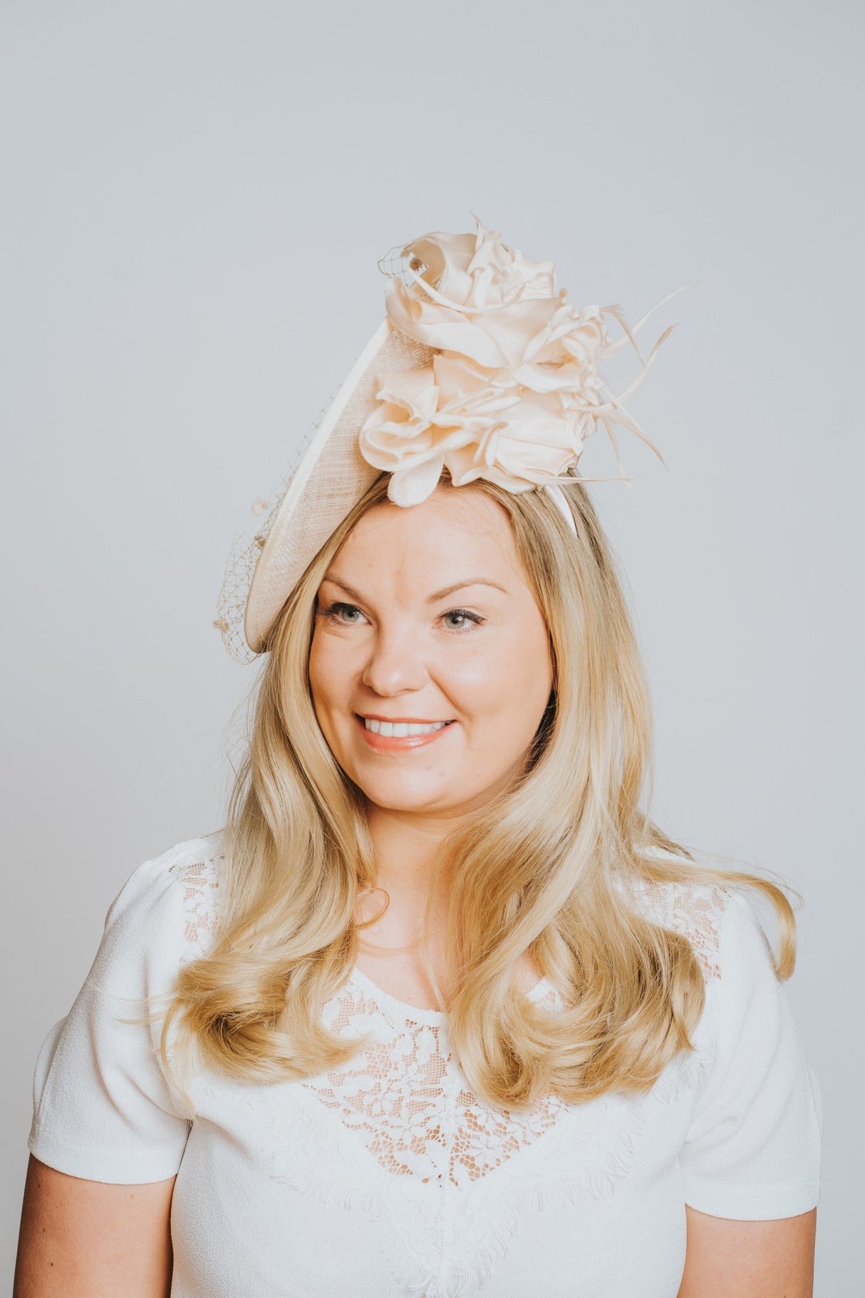 Blush Rose High Perched Fascinator - Franklins