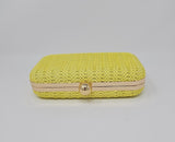 Bright Lemon Knit Clutch Bag - Franklins