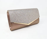 Bronze Sparkle Clutch Bag - Franklins