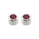 Caflon Birthstone Ear Piercing Studs Silver October - Franklins