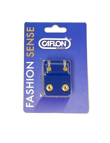 Caflon Gold Birthstone Ear Piercing Studs November - Franklins