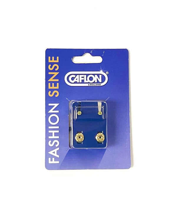 Caflon Gold Mini Birthstone Ear Piercing Studs August - Franklins