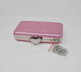 Candy Pink Shimmer Clutch Bag - Franklins