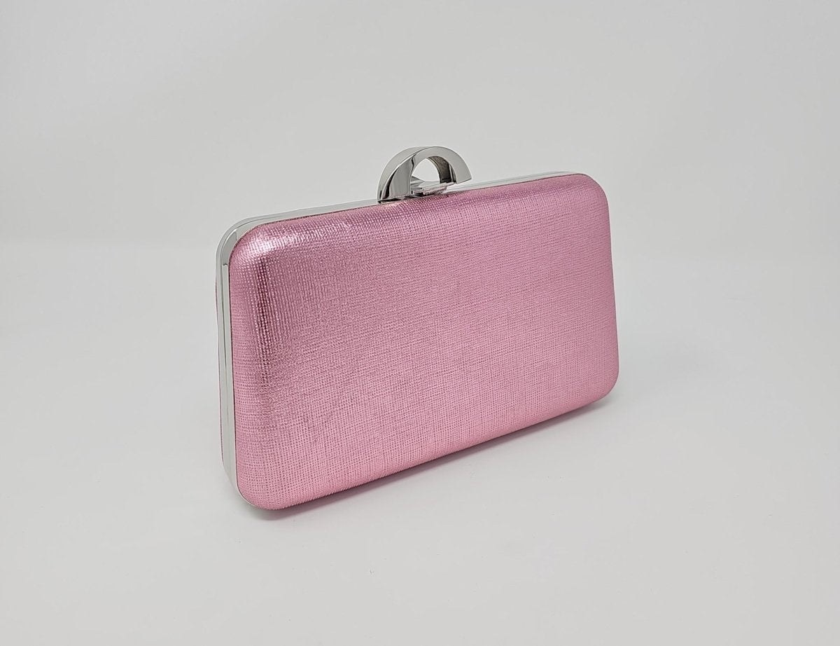 Candy Pink Shimmer Clutch Bag - Franklins