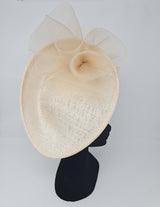 Champagne High Perched Net Fascinator - Franklins